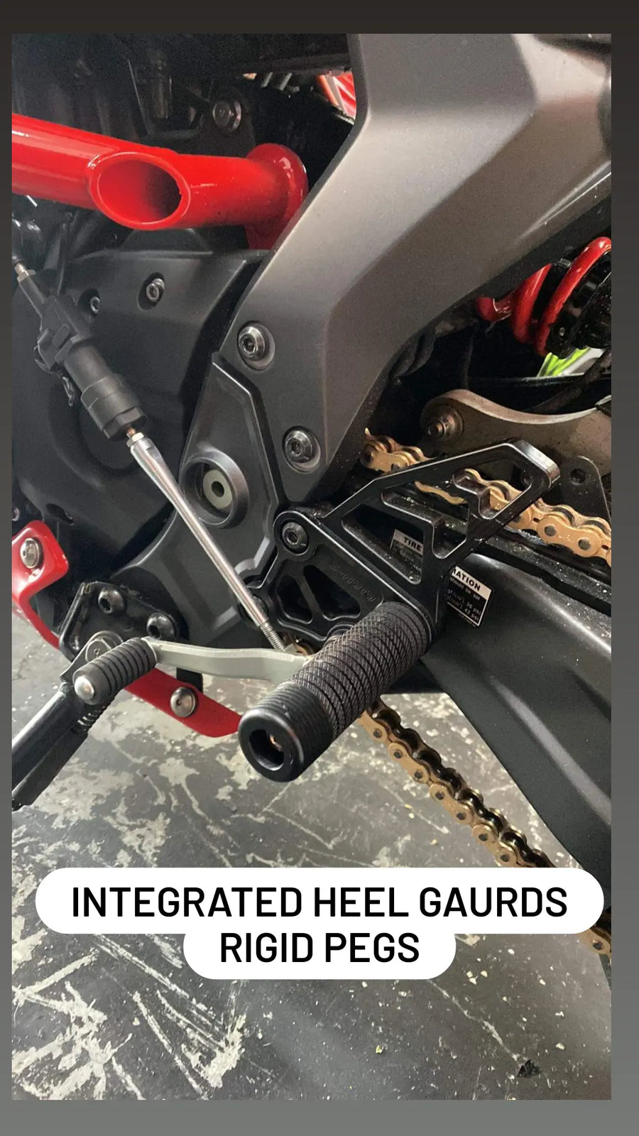 Rearsets with Solid Pegs - SS-MOTO 